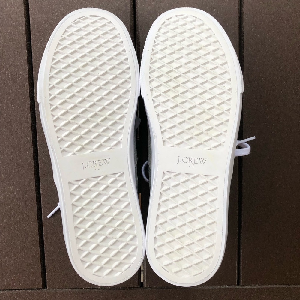 J Crew Casual Comfort Low Grey Canvas Lace Up Sneakers Size 9 - Picture 7 of 7